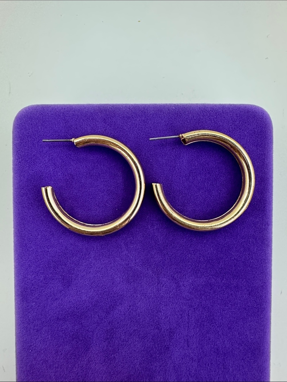 💛 Classic Gold Tone Hoop Earrings | Chunky Hoop